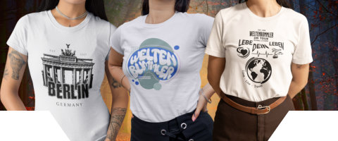 T-Shirts für Reisen, Roadtrips und Weltenbummler
